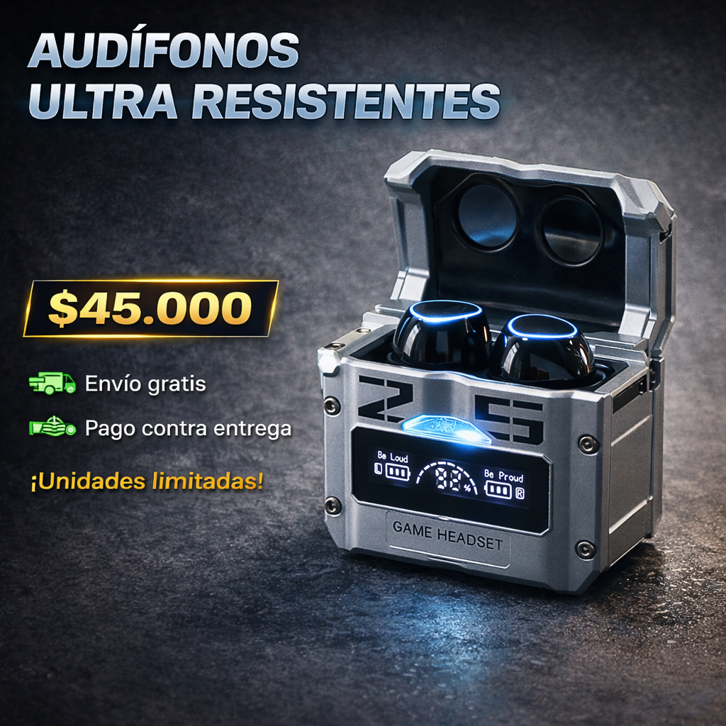 Audífonos | Ultraresistentes | Gamer | Power Banck