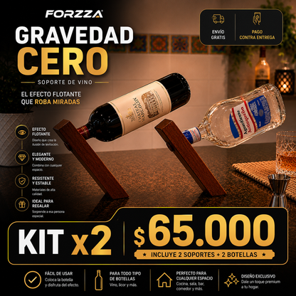Soporto de Botella | Gravedad Cero | Diseñado para todo tipo de botellas