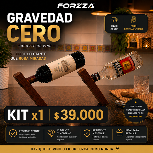 Soporto de Botella | Gravedad Cero | Diseñado para todo tipo de botellas