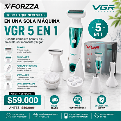 Maquina Profesional | 5 en 1 | Baria larga duración