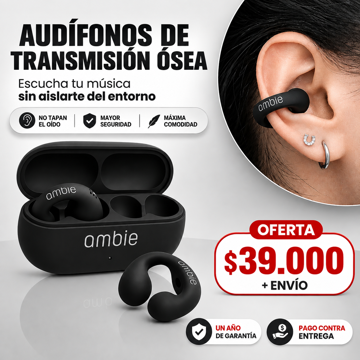 Audífonos de conducción ósea | Sonido de calidad sin dañar el timpano