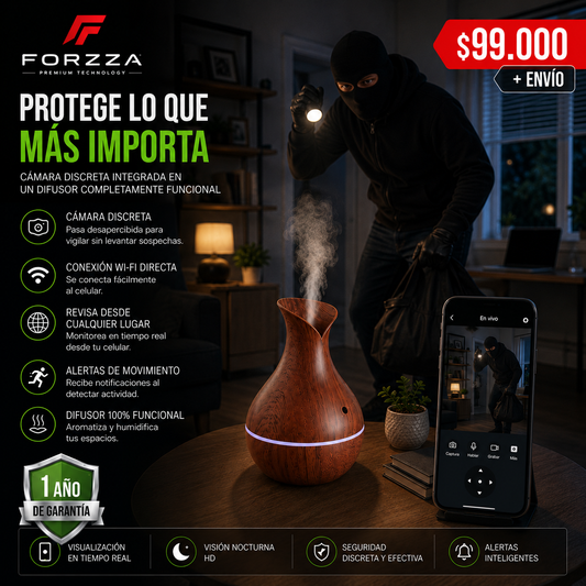 Cámara Discreta | Humidificador funcional | 1080p | Wifi directo