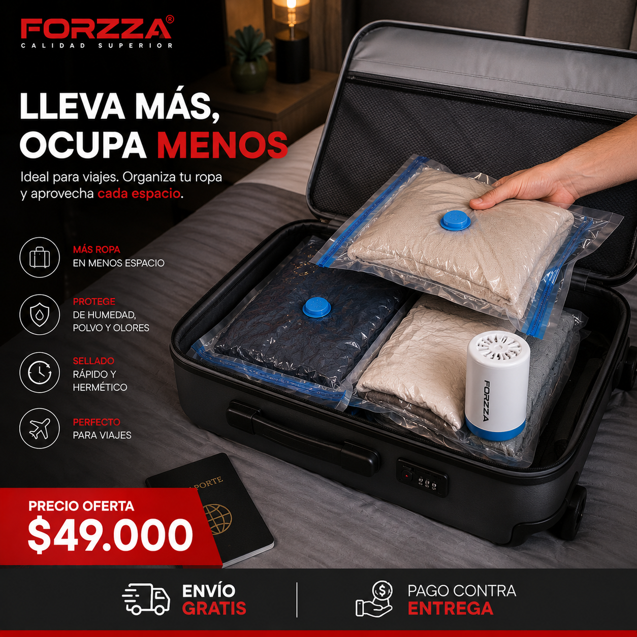 Kit | Bolsas al vacío | para ropa