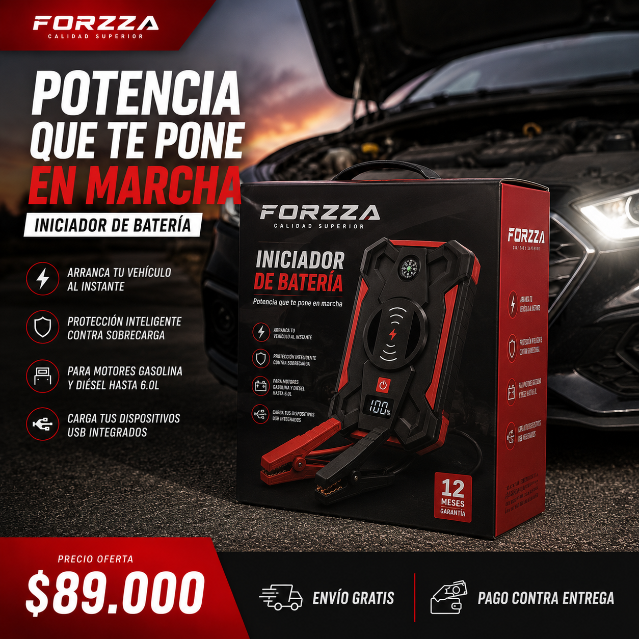 Iniciador Batería | Larga duración | Alta potencia